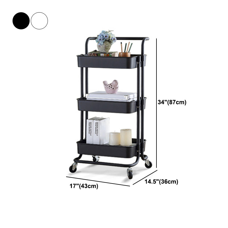 2/3/4-Shelf Modern Etagere Bookshelf with Steel Frame Plastic Bookshelf Clearhalo 'Bookcases' 'furn' 'furn_bookcases' 'Furniture' 'furniture_bookcases' 'kitchen' 'kitchen_bookcases' 'Living Room Furniture' 'Office Furniture' 4826807