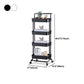 2/3/4-Shelf Modern Etagere Bookshelf with Steel Frame Plastic Bookshelf Clearhalo 'Bookcases' 'furn' 'furn_bookcases' 'Furniture' 'furniture_bookcases' 'kitchen' 'kitchen_bookcases' 'Living Room Furniture' 'Office Furniture' 4826809
