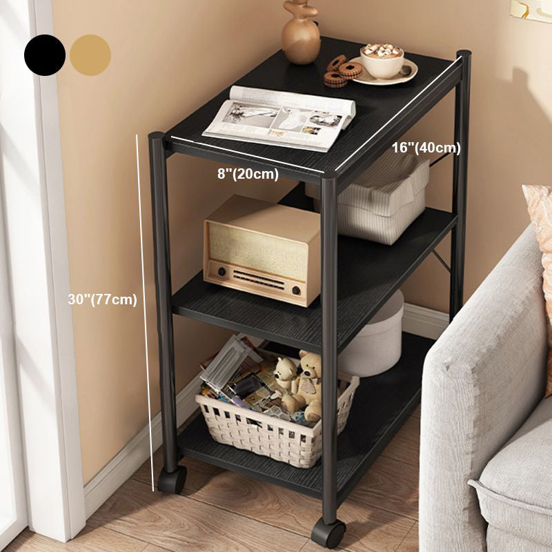 Modern Style Wooden Bookshelf Open Shelf Bookcase with Caster Wheels Clearhalo 'Bookcases' 'furn' 'furn_bookcases' 'Furniture' 'furniture_bookcases' 'kitchen' 'kitchen_bookcases' 'Living Room Furniture' 'Office Furniture' 4826827