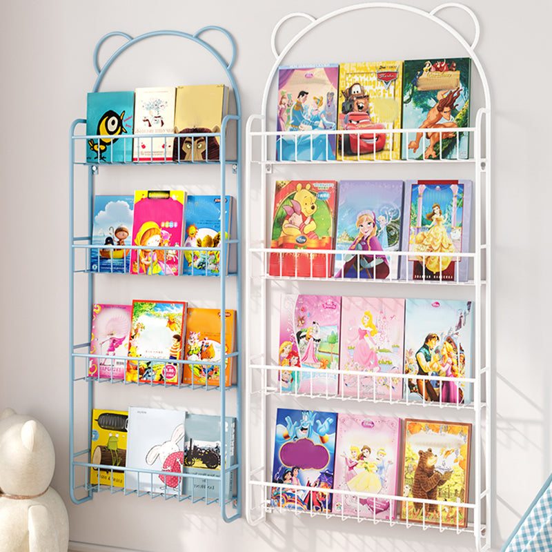 Modern Metal Floating Bookcase Closed Back Wall Mounted Book Shelf Clearhalo 'Bookcases' 'furn' 'furn_bookcases' 'Furniture' 'furniture_bookcases' 'kitchen' 'kitchen_bookcases' 'Living Room Furniture' 'Office Furniture' 4826833