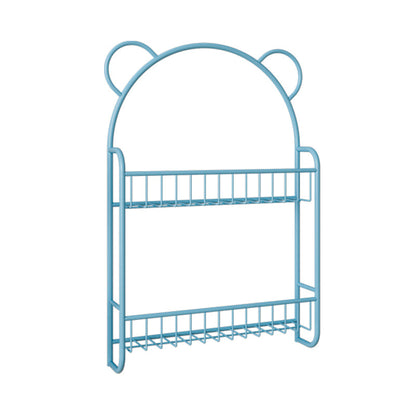 Modern Metal Floating Bookcase Closed Back Wall Mounted Book Shelf 20.5"L x 4.5"W x 30.5"H Blue Clearhalo 'Bookcases' 'furn' 'furn_bookcases' 'Furniture' 'furniture_bookcases' 'kitchen' 'kitchen_bookcases' 'Living Room Furniture' 'Office Furniture' 4826834