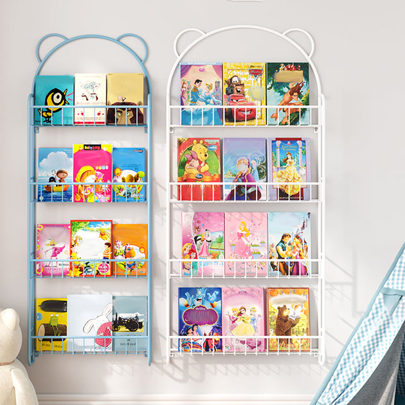 Modern Metal Floating Bookcase Closed Back Wall Mounted Book Shelf Clearhalo 'Bookcases' 'furn' 'furn_bookcases' 'Furniture' 'furniture_bookcases' 'kitchen' 'kitchen_bookcases' 'Living Room Furniture' 'Office Furniture' 4826836