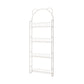 Modern Metal Floating Bookcase Closed Back Wall Mounted Book Shelf 20.5"L x 4.5"W x 56.1"H White Clearhalo 'Bookcases' 'furn' 'furn_bookcases' 'Furniture' 'furniture_bookcases' 'kitchen' 'kitchen_bookcases' 'Living Room Furniture' 'Office Furniture' 4826841