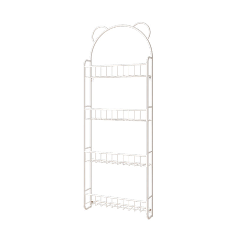 Modern Metal Floating Bookcase Closed Back Wall Mounted Book Shelf 20.5"L x 4.5"W x 56.1"H White Clearhalo 'Bookcases' 'furn' 'furn_bookcases' 'Furniture' 'furniture_bookcases' 'kitchen' 'kitchen_bookcases' 'Living Room Furniture' 'Office Furniture' 4826841