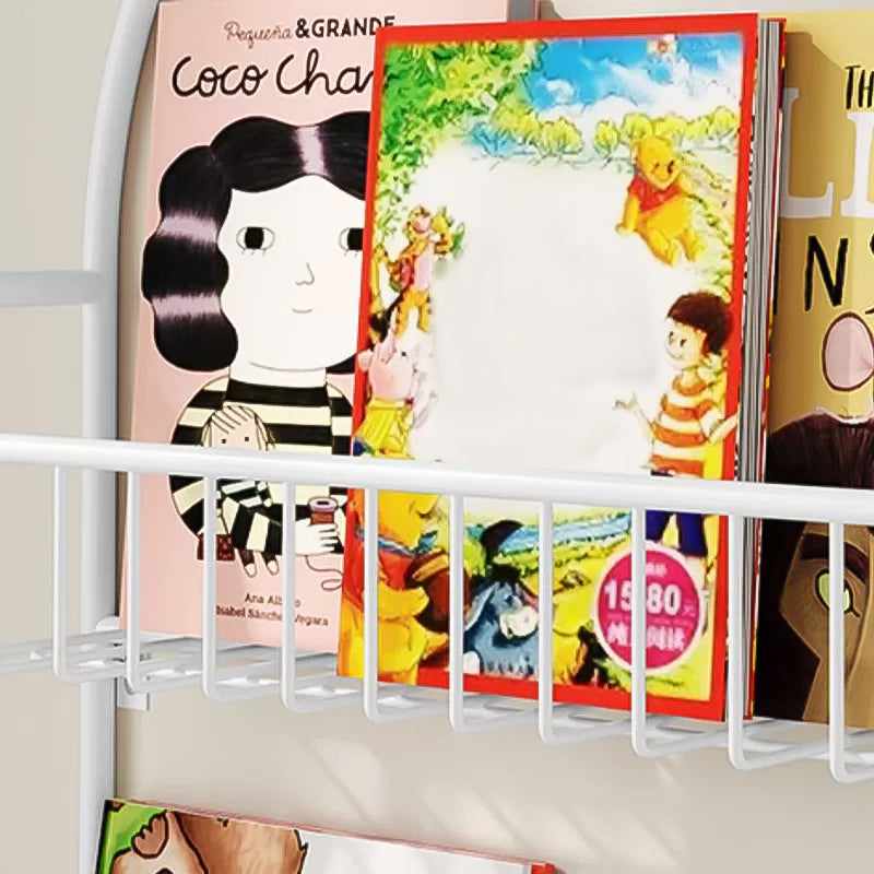 Modern Metal Floating Bookcase Closed Back Wall Mounted Book Shelf Clearhalo 'Bookcases' 'furn' 'furn_bookcases' 'Furniture' 'furniture_bookcases' 'kitchen' 'kitchen_bookcases' 'Living Room Furniture' 'Office Furniture' 4826847