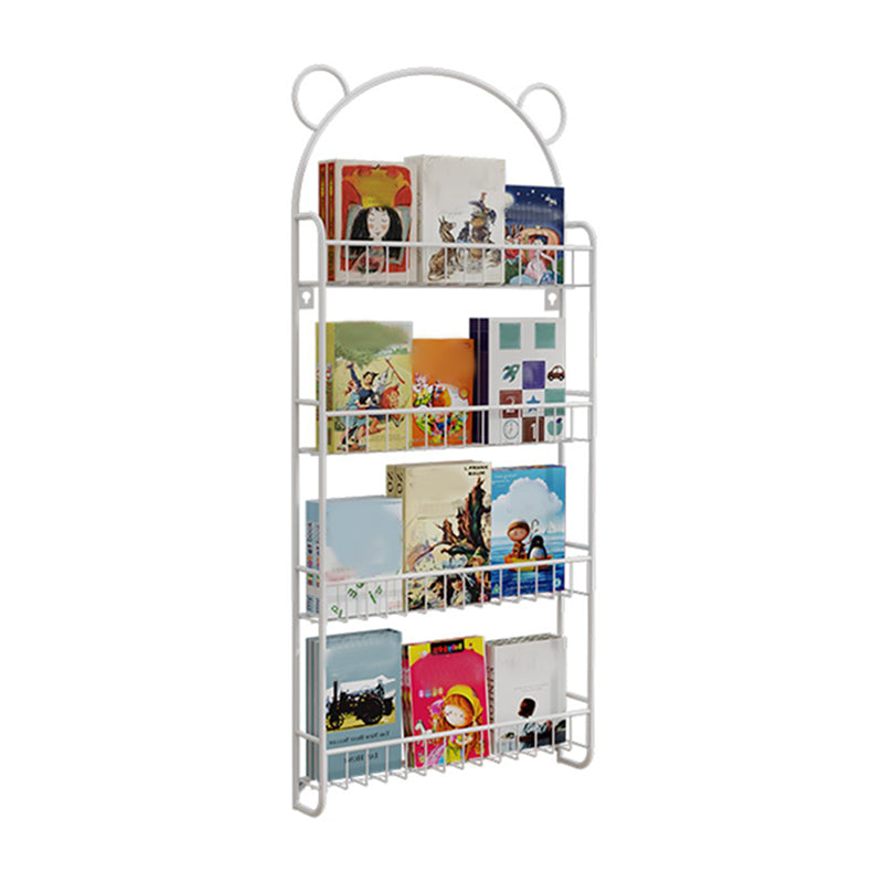 Modern Metal Floating Bookcase Closed Back Wall Mounted Book Shelf Clearhalo 'Bookcases' 'furn' 'furn_bookcases' 'Furniture' 'furniture_bookcases' 'kitchen' 'kitchen_bookcases' 'Living Room Furniture' 'Office Furniture' 4826850