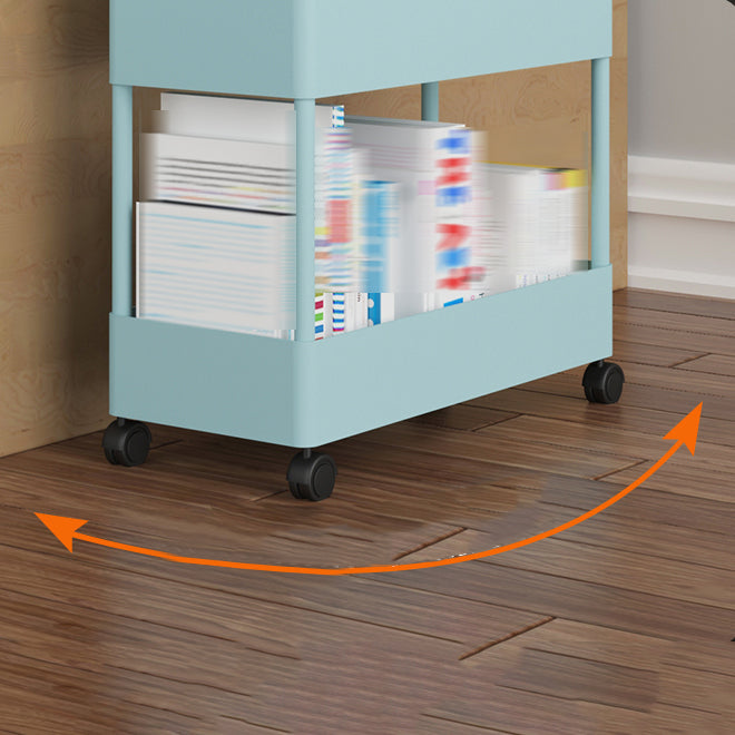 Contemporary Vertical Etagere Bookshelf with Metal Frame Plastic Bookshelf Clearhalo 'Bookcases' 'furn' 'furn_bookcases' 'Furniture' 'furniture_bookcases' 'kitchen' 'kitchen_bookcases' 'Living Room Furniture' 'Office Furniture' 4826865