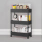 Contemporary Vertical Etagere Bookshelf with Metal Frame Plastic Bookshelf Black Clearhalo 'Bookcases' 'furn' 'furn_bookcases' 'Furniture' 'furniture_bookcases' 'kitchen' 'kitchen_bookcases' 'Living Room Furniture' 'Office Furniture' 4826867