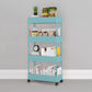 Contemporary Vertical Etagere Bookshelf with Metal Frame Plastic Bookshelf Blue Clearhalo 'Bookcases' 'furn' 'furn_bookcases' 'Furniture' 'furniture_bookcases' 'kitchen' 'kitchen_bookcases' 'Living Room Furniture' 'Office Furniture' 4826875