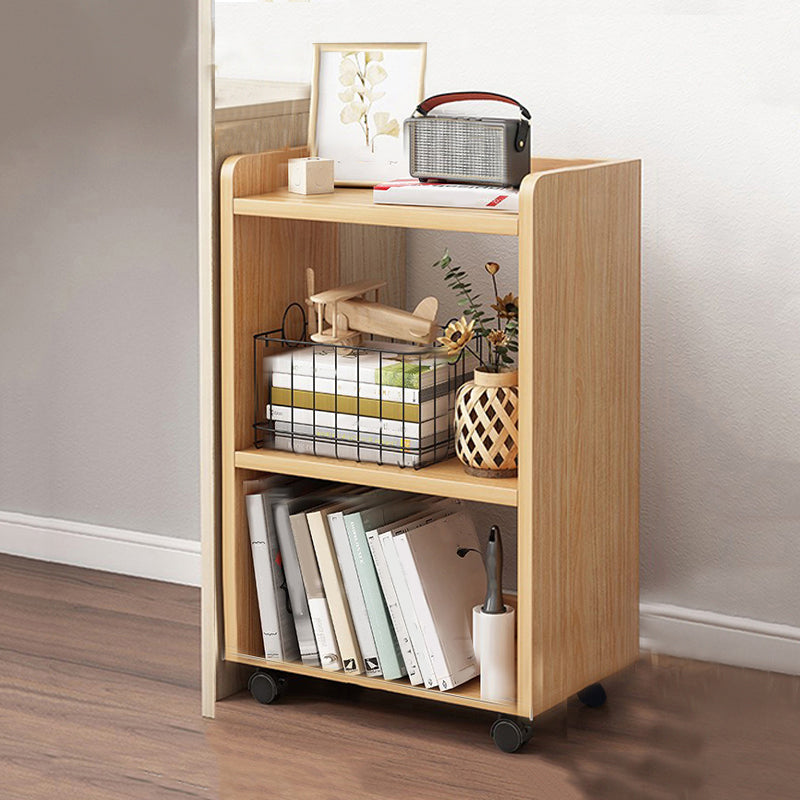 Contemporary Style Bookcase Wooden Book Shelf for Home Office 17.7"L x 9.4"W x 26"H Natural Clearhalo 'Bookcases' 'furn' 'furn_bookcases' 'Furniture' 'furniture_bookcases' 'kitchen' 'kitchen_bookcases' 'Living Room Furniture' 'Office Furniture' 4826884