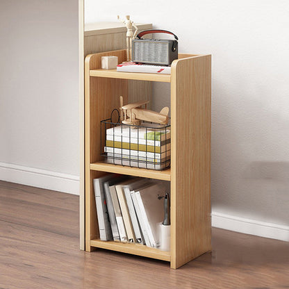 Contemporary Style Bookcase Wooden Book Shelf for Home Office 11.8"L x 9.4"W x 25.6"H Natural Clearhalo 'Bookcases' 'furn' 'furn_bookcases' 'Furniture' 'furniture_bookcases' 'kitchen' 'kitchen_bookcases' 'Living Room Furniture' 'Office Furniture' 4826888