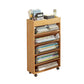 Contemporary Style Bookcase Wooden Book Shelf for Home Office 16.5"L x 6.7"W x 31.5"H Natural Clearhalo 'Bookcases' 'furn' 'furn_bookcases' 'Furniture' 'furniture_bookcases' 'kitchen' 'kitchen_bookcases' 'Living Room Furniture' 'Office Furniture' 4826895
