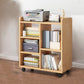 Contemporary Style Bookcase Wooden Book Shelf for Home Office 23.6"L x 9.4"W x 26"H Natural Clearhalo 'Bookcases' 'furn' 'furn_bookcases' 'Furniture' 'furniture_bookcases' 'kitchen' 'kitchen_bookcases' 'Living Room Furniture' 'Office Furniture' 4826897