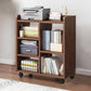 Contemporary Style Bookcase Wooden Book Shelf for Home Office 23.6"L x 9.4"W x 26"H Brown Clearhalo 'Bookcases' 'furn' 'furn_bookcases' 'Furniture' 'furniture_bookcases' 'kitchen' 'kitchen_bookcases' 'Living Room Furniture' 'Office Furniture' 4826902