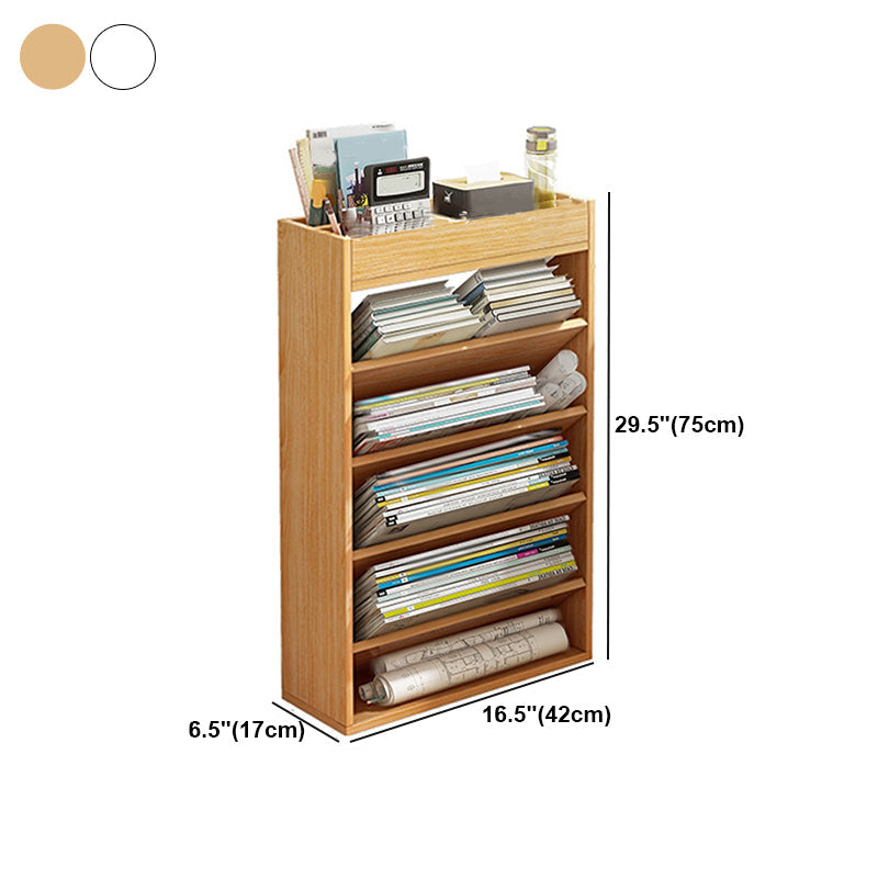 Contemporary Style Bookcase Wooden Book Shelf for Home Office Clearhalo 'Bookcases' 'furn' 'furn_bookcases' 'Furniture' 'furniture_bookcases' 'kitchen' 'kitchen_bookcases' 'Living Room Furniture' 'Office Furniture' 4826908