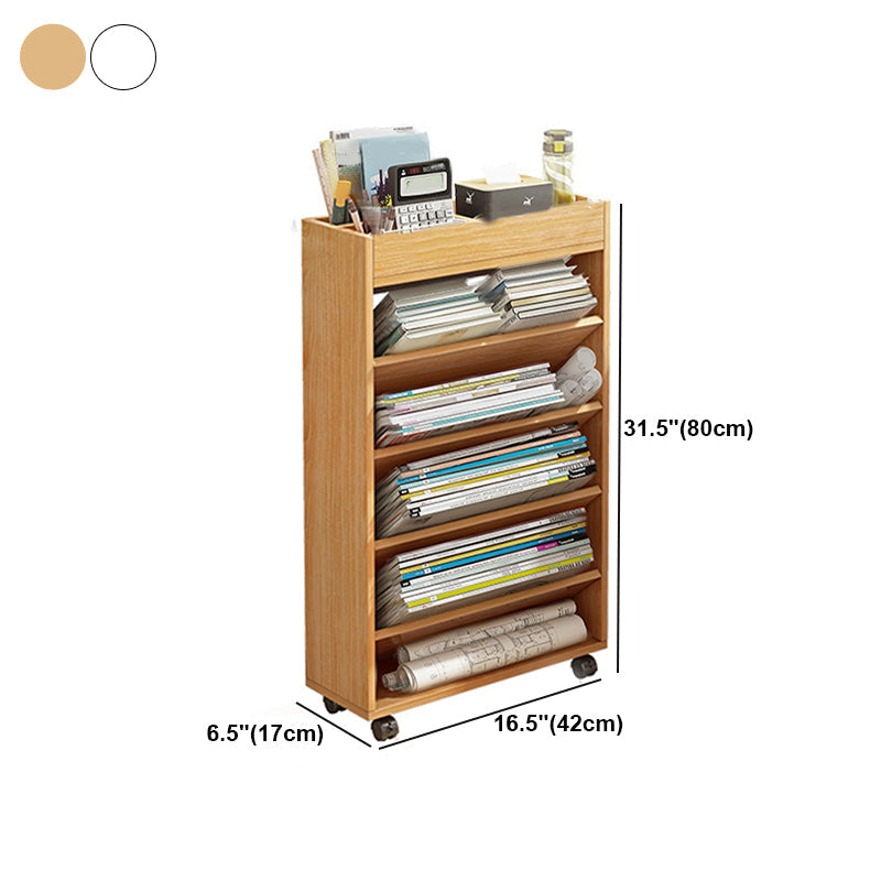 Contemporary Style Bookcase Wooden Book Shelf for Home Office Clearhalo 'Bookcases' 'furn' 'furn_bookcases' 'Furniture' 'furniture_bookcases' 'kitchen' 'kitchen_bookcases' 'Living Room Furniture' 'Office Furniture' 4826909