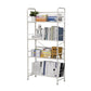 Contemporary Style Bookshelf White Bookcase for Home Office Study Room 27.6"L x 11.8"W x 54.7"H Clearhalo 'Bookcases' 'furn' 'furn_bookcases' 'Furniture' 'furniture_bookcases' 'kitchen' 'kitchen_bookcases' 'Living Room Furniture' 'Office Furniture' 4826914