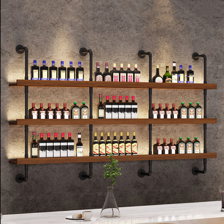 Industrial Style Bookshelf Wall Mounted Shelf Bookcase for Home Clearhalo 'Bookcases' 'furn' 'furn_bookcases' 'Furniture' 'furniture_bookcases' 'kitchen' 'kitchen_bookcases' 'Living Room Furniture' 'Office Furniture' 4826939