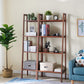 Modern Style Open Bookshelf Ladder Wooden Shelf Bookcase for Home Clearhalo 'Bookcases' 'furn' 'furn_bookcases' 'Furniture' 'furniture_bookcases' 'kitchen' 'kitchen_bookcases' 'Living Room Furniture' 'Office Furniture' 4826950
