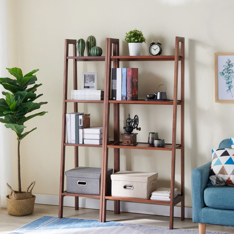 Modern Style Open Bookshelf Ladder Wooden Shelf Bookcase for Home Clearhalo 'Bookcases' 'furn' 'furn_bookcases' 'Furniture' 'furniture_bookcases' 'kitchen' 'kitchen_bookcases' 'Living Room Furniture' 'Office Furniture' 4826950