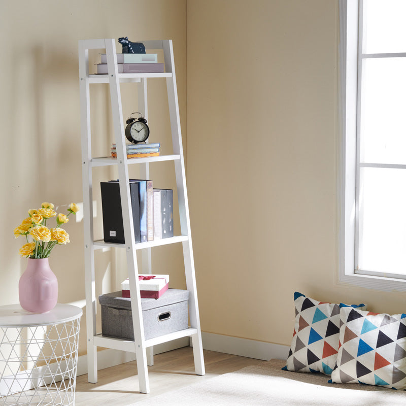 Modern Style Open Bookshelf Ladder Wooden Shelf Bookcase for Home Clearhalo 'Bookcases' 'furn' 'furn_bookcases' 'Furniture' 'furniture_bookcases' 'kitchen' 'kitchen_bookcases' 'Living Room Furniture' 'Office Furniture' 4826951