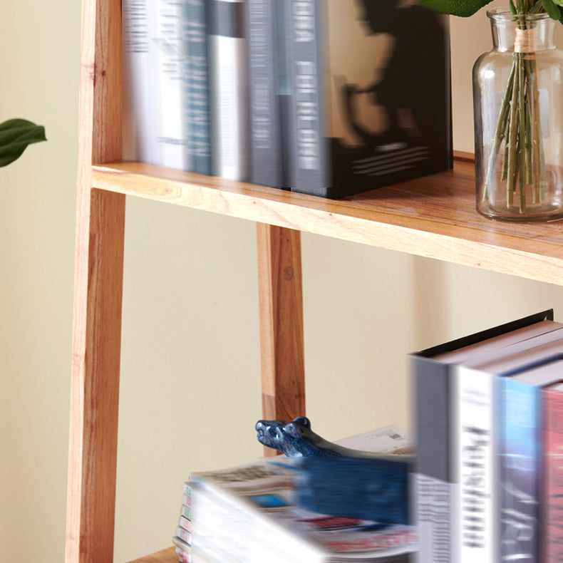 Modern Style Open Bookshelf Ladder Wooden Shelf Bookcase for Home Clearhalo 'Bookcases' 'furn' 'furn_bookcases' 'Furniture' 'furniture_bookcases' 'kitchen' 'kitchen_bookcases' 'Living Room Furniture' 'Office Furniture' 4826957