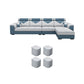 Contemporary Removable Cushions Sectionals 35.43"High Pillow Top Arm Sofa with Storage Clearhalo 'furn' 'furn_sectionals' 'Furniture' 'furniture_sectionals' 'kitchen' 'kitchen_sectionals' 'Living Room Furniture' 'Sectionals' 4828729