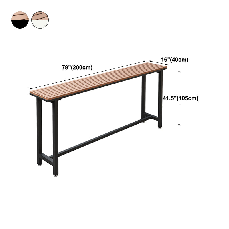 Outdoor 42-inch Height Bar Table Industrial Style Wood Top Bar Table Clearhalo 'Bar Furniture' 'Bar Tables' 'bar_tables' 'furn' 'furn_bar_tables' 'Furniture' 'furniture_bar_tables' 'Kitchen & Dining Furniture' 4829070