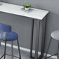 Modern Style Bar Table 42-inch Height Stone Top and Metal Base Bistro Table Clearhalo 'Bar Furniture' 'Bar Tables' 'bar_tables' 'furn' 'furn_bar_tables' 'Furniture' 'furniture_bar_tables' 'Kitchen & Dining Furniture' 4829083