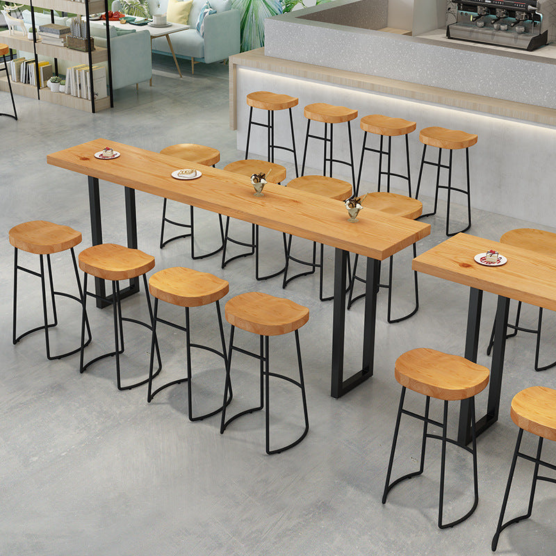 Modern Style Dining Table Wooden Bar Counter Table for Kitchen Clearhalo 'Bar Furniture' 'Bar Tables' 'bar_tables' 'furn' 'furn_bar_tables' 'Furniture' 'furniture_bar_tables' 'Kitchen & Dining Furniture' 4829271