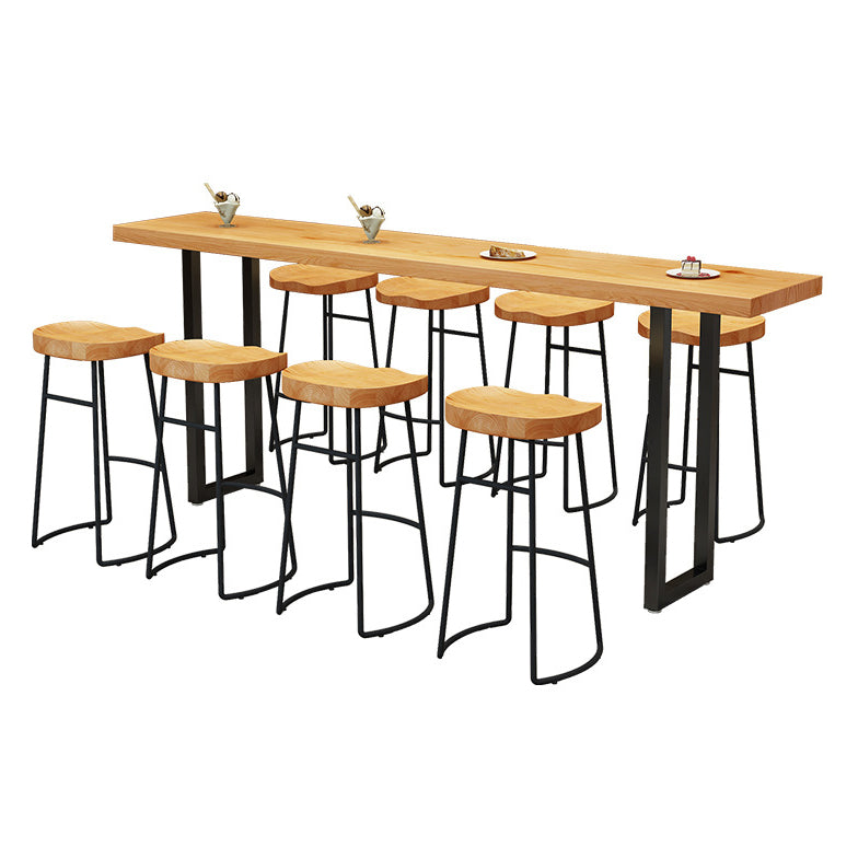 Modern Style Dining Table Wooden Bar Counter Table for Kitchen Without Chairs Clearhalo 'Bar Furniture' 'Bar Tables' 'bar_tables' 'furn' 'furn_bar_tables' 'Furniture' 'furniture_bar_tables' 'Kitchen & Dining Furniture' 4829272