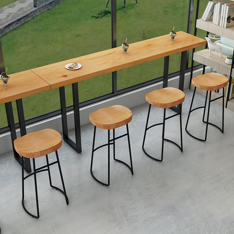 Modern Style Dining Table Wooden Bar Counter Table for Kitchen Clearhalo 'Bar Furniture' 'Bar Tables' 'bar_tables' 'furn' 'furn_bar_tables' 'Furniture' 'furniture_bar_tables' 'Kitchen & Dining Furniture' 4829276