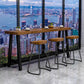 Industrial Dining Table Wooden Bar Counter Table for Kitchen 86.6"L x 15.7"W x 41.3"H Without Chairs Clearhalo 'Bar Furniture' 'Bar Tables' 'bar_tables' 'furn' 'furn_bar_tables' 'Furniture' 'furniture_bar_tables' 'Kitchen & Dining Furniture' 4829317
