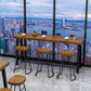 Industrial Dining Table Wooden Bar Counter Table for Kitchen 70.9"L x 15.7"W x 41.3"H Without Chairs Clearhalo 'Bar Furniture' 'Bar Tables' 'bar_tables' 'furn' 'furn_bar_tables' 'Furniture' 'furniture_bar_tables' 'Kitchen & Dining Furniture' 4829319