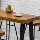 Industrial Dining Table Wooden Bar Counter Table for Kitchen Clearhalo 'Bar Furniture' 'Bar Tables' 'bar_tables' 'furn' 'furn_bar_tables' 'Furniture' 'furniture_bar_tables' 'Kitchen & Dining Furniture' 4829322