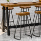 Industrial Dining Table Wooden Bar Counter Table for Kitchen Clearhalo 'Bar Furniture' 'Bar Tables' 'bar_tables' 'furn' 'furn_bar_tables' 'Furniture' 'furniture_bar_tables' 'Kitchen & Dining Furniture' 4829323