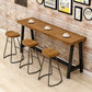 Industrial Dining Table Wooden Bar Counter Table for Kitchen Clearhalo 'Bar Furniture' 'Bar Tables' 'bar_tables' 'furn' 'furn_bar_tables' 'Furniture' 'furniture_bar_tables' 'Kitchen & Dining Furniture' 4829324
