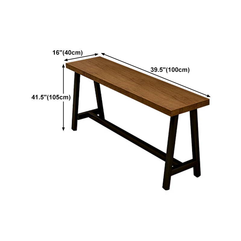 Industrial Dining Table Wooden Bar Counter Table for Kitchen Clearhalo 'Bar Furniture' 'Bar Tables' 'bar_tables' 'furn' 'furn_bar_tables' 'Furniture' 'furniture_bar_tables' 'Kitchen & Dining Furniture' 4829331