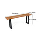 Industrial Dining Rectangle Table Wooden Bar Counter Table for Kitchen Clearhalo 'Bar Furniture' 'Bar Tables' 'bar_tables' 'furn' 'furn_bar_tables' 'Furniture' 'furniture_bar_tables' 'Kitchen & Dining Furniture' 4829353