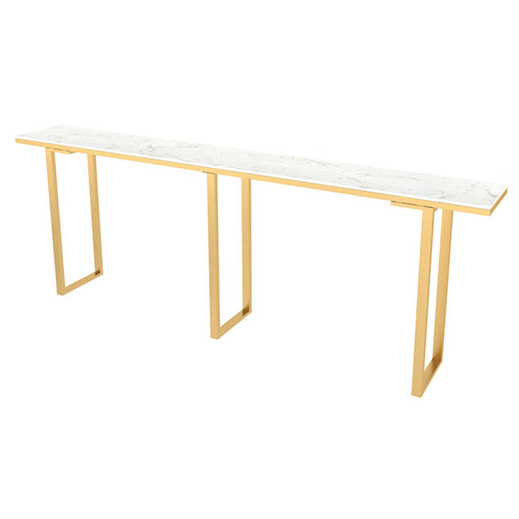 Nordic Style Rectangle Sintered Stone Table Dining Bar Counter Table for Kitchen Without Chairs Clearhalo 'Bar Furniture' 'Bar Tables' 'bar_tables' 'furn' 'furn_bar_tables' 'Furniture' 'furniture_bar_tables' 'Kitchen & Dining Furniture' 4829365