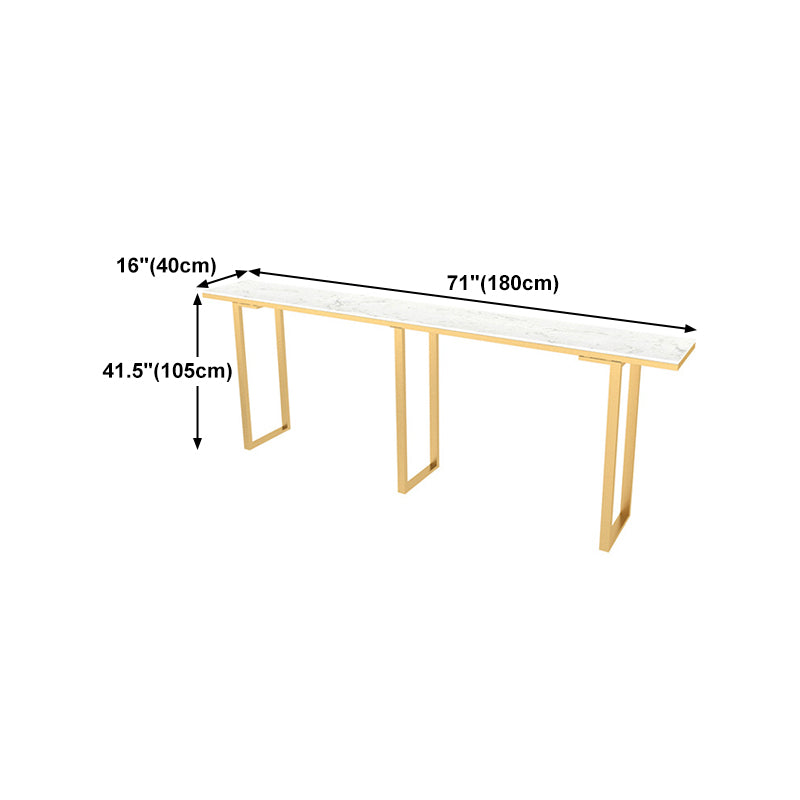 Nordic Style Rectangle Sintered Stone Table Dining Bar Counter Table for Kitchen Clearhalo 'Bar Furniture' 'Bar Tables' 'bar_tables' 'furn' 'furn_bar_tables' 'Furniture' 'furniture_bar_tables' 'Kitchen & Dining Furniture' 4829370