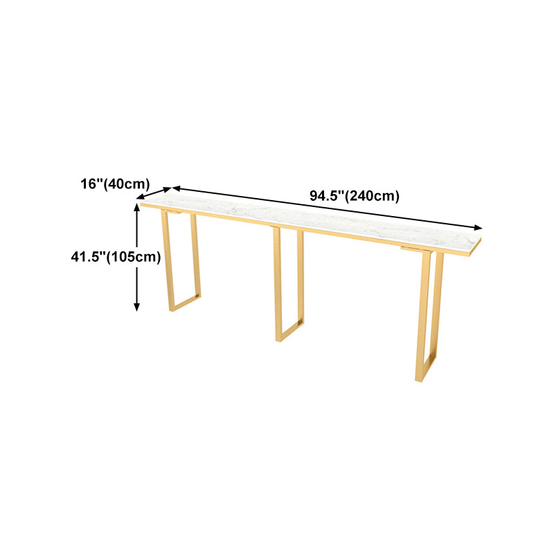 Nordic Style Rectangle Sintered Stone Table Dining Bar Counter Table for Kitchen Clearhalo 'Bar Furniture' 'Bar Tables' 'bar_tables' 'furn' 'furn_bar_tables' 'Furniture' 'furniture_bar_tables' 'Kitchen & Dining Furniture' 4829373