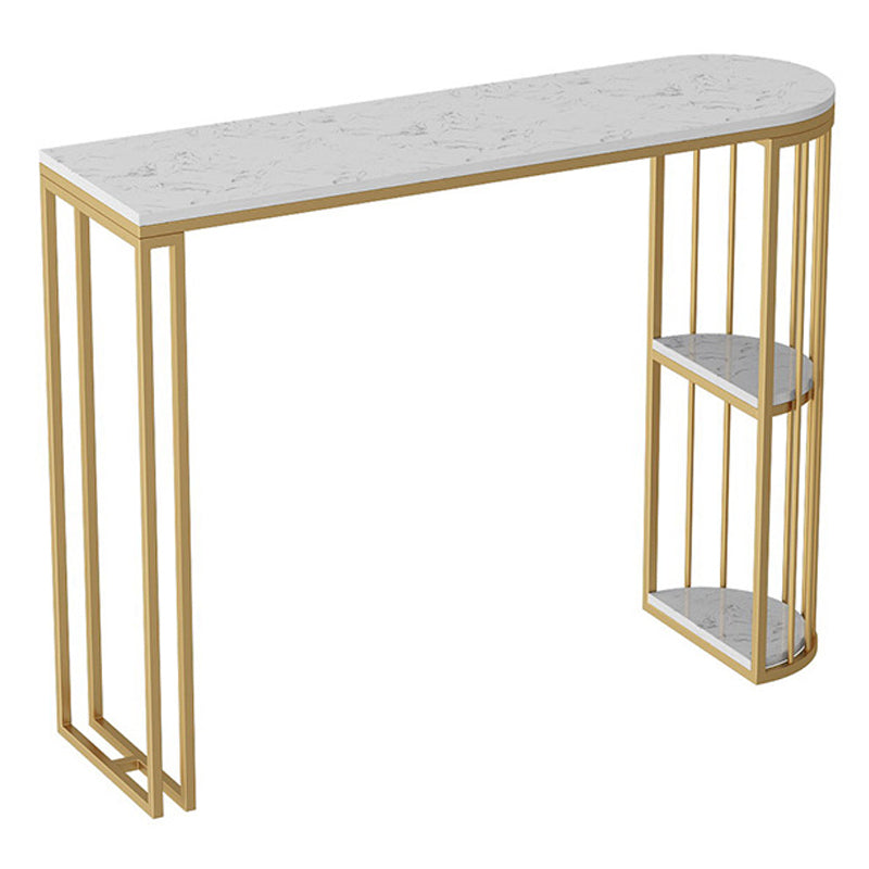 Nordic Style Sintered Stone Table Dining Bar Counter Table for Kitchen Gold Marble Clearhalo 'Bar Furniture' 'Bar Tables' 'bar_tables' 'furn' 'furn_bar_tables' 'Furniture' 'furniture_bar_tables' 'Kitchen & Dining Furniture' 4829381