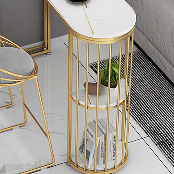 Nordic Style Sintered Stone Table Dining Bar Counter Table for Kitchen Clearhalo 'Bar Furniture' 'Bar Tables' 'bar_tables' 'furn' 'furn_bar_tables' 'Furniture' 'furniture_bar_tables' 'Kitchen & Dining Furniture' 4829384