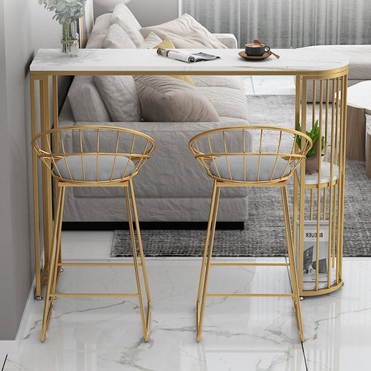 Nordic Style Sintered Stone Table Dining Bar Counter Table for Kitchen Clearhalo 'Bar Furniture' 'Bar Tables' 'bar_tables' 'furn' 'furn_bar_tables' 'Furniture' 'furniture_bar_tables' 'Kitchen & Dining Furniture' 4829389