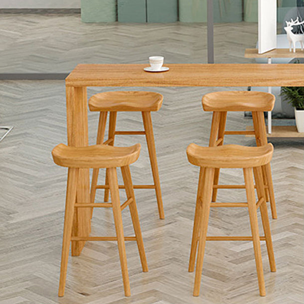 Nordic Style Dining Rectangle Table Wooden Bar Counter Table for Kitchen Clearhalo 'Bar Furniture' 'Bar Tables' 'bar_tables' 'furn' 'furn_bar_tables' 'Furniture' 'furniture_bar_tables' 'Kitchen & Dining Furniture' 4829436