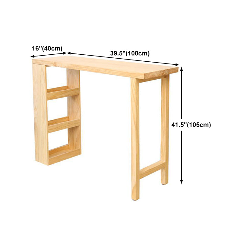 Modern Style Wooden Table Dining Wooden Bar Counter Table for Kitchen Clearhalo 'Bar Furniture' 'Bar Tables' 'bar_tables' 'furn' 'furn_bar_tables' 'Furniture' 'furniture_bar_tables' 'Kitchen & Dining Furniture' 4829514