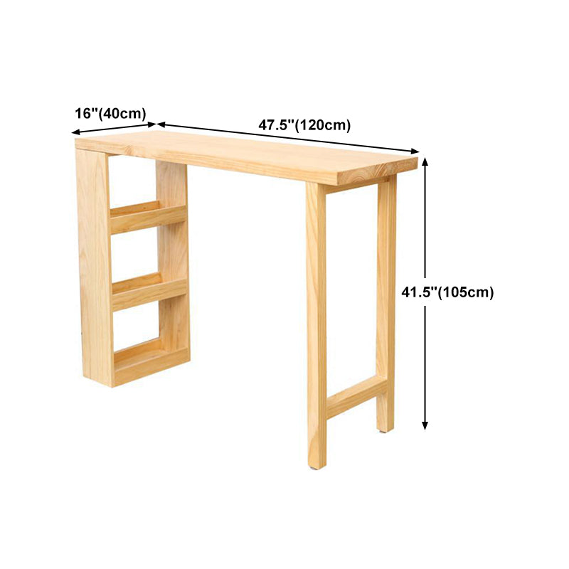Modern Style Wooden Table Dining Wooden Bar Counter Table for Kitchen Clearhalo 'Bar Furniture' 'Bar Tables' 'bar_tables' 'furn' 'furn_bar_tables' 'Furniture' 'furniture_bar_tables' 'Kitchen & Dining Furniture' 4829515