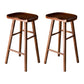 Contemporary Pine Solid Wood Bar Stool Footrest Bristol Stool Walnut Set of 2 Short Stool(22"H) Clearhalo 'Bar Furniture' 'Bar Stools' 'bar_stools' 'Furniture' 'furniture_bar_stools' 'Kitchen & Dining Furniture' 4829523