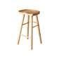 Contemporary Pine Solid Wood Bar Stool Footrest Bristol Stool Wood 1 Piece Bar Stool(30"H) Clearhalo 'Bar Furniture' 'Bar Stools' 'bar_stools' 'Furniture' 'furniture_bar_stools' 'Kitchen & Dining Furniture' 4829526